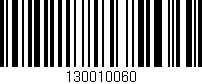 Código de barras (EAN, GTIN, SKU, ISBN): '130010060'