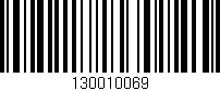 Código de barras (EAN, GTIN, SKU, ISBN): '130010069'