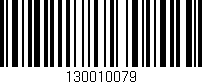Código de barras (EAN, GTIN, SKU, ISBN): '130010079'