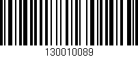 Código de barras (EAN, GTIN, SKU, ISBN): '130010089'