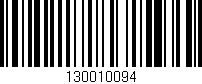 Código de barras (EAN, GTIN, SKU, ISBN): '130010094'