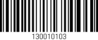 Código de barras (EAN, GTIN, SKU, ISBN): '130010103'