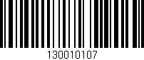 Código de barras (EAN, GTIN, SKU, ISBN): '130010107'