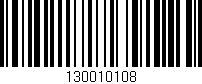 Código de barras (EAN, GTIN, SKU, ISBN): '130010108'
