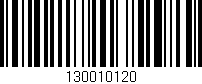 Código de barras (EAN, GTIN, SKU, ISBN): '130010120'