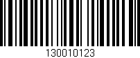 Código de barras (EAN, GTIN, SKU, ISBN): '130010123'