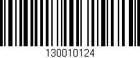 Código de barras (EAN, GTIN, SKU, ISBN): '130010124'