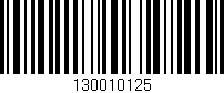 Código de barras (EAN, GTIN, SKU, ISBN): '130010125'