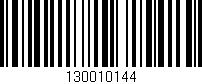 Código de barras (EAN, GTIN, SKU, ISBN): '130010144'