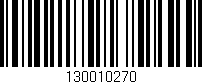 Código de barras (EAN, GTIN, SKU, ISBN): '130010270'