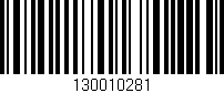 Código de barras (EAN, GTIN, SKU, ISBN): '130010281'