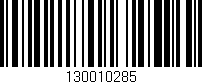 Código de barras (EAN, GTIN, SKU, ISBN): '130010285'