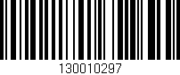 Código de barras (EAN, GTIN, SKU, ISBN): '130010297'