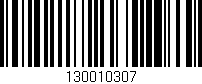 Código de barras (EAN, GTIN, SKU, ISBN): '130010307'