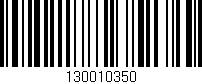 Código de barras (EAN, GTIN, SKU, ISBN): '130010350'