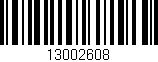 Código de barras (EAN, GTIN, SKU, ISBN): '13002608'
