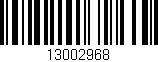 Código de barras (EAN, GTIN, SKU, ISBN): '13002968'