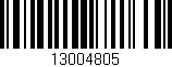 Código de barras (EAN, GTIN, SKU, ISBN): '13004805'