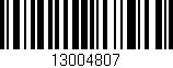 Código de barras (EAN, GTIN, SKU, ISBN): '13004807'