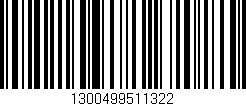 Código de barras (EAN, GTIN, SKU, ISBN): '1300499511322'