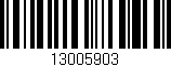 Código de barras (EAN, GTIN, SKU, ISBN): '13005903'