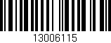 Código de barras (EAN, GTIN, SKU, ISBN): '13006115'