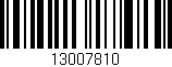 Código de barras (EAN, GTIN, SKU, ISBN): '13007810'