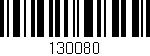 Código de barras (EAN, GTIN, SKU, ISBN): '130080'