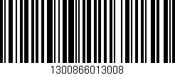 Código de barras (EAN, GTIN, SKU, ISBN): '1300866013008'
