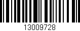 Código de barras (EAN, GTIN, SKU, ISBN): '13009728'
