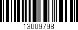 Código de barras (EAN, GTIN, SKU, ISBN): '13009798'