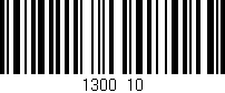 Código de barras (EAN, GTIN, SKU, ISBN): '1300/10'