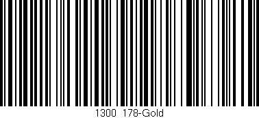 Código de barras (EAN, GTIN, SKU, ISBN): '1300/178-Gold'