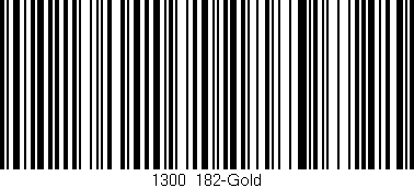 Código de barras (EAN, GTIN, SKU, ISBN): '1300/182-Gold'
