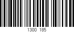 Código de barras (EAN, GTIN, SKU, ISBN): '1300/185'