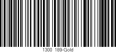 Código de barras (EAN, GTIN, SKU, ISBN): '1300/189-Gold'