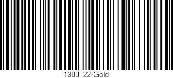 Código de barras (EAN, GTIN, SKU, ISBN): '1300/22-Gold'