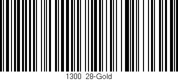 Código de barras (EAN, GTIN, SKU, ISBN): '1300/28-Gold'