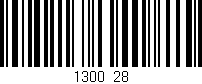 Código de barras (EAN, GTIN, SKU, ISBN): '1300/28'