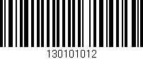 Código de barras (EAN, GTIN, SKU, ISBN): '130101012'