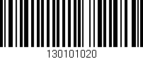 Código de barras (EAN, GTIN, SKU, ISBN): '130101020'