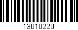 Código de barras (EAN, GTIN, SKU, ISBN): '13010220'
