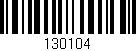 Código de barras (EAN, GTIN, SKU, ISBN): '130104'