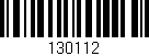 Código de barras (EAN, GTIN, SKU, ISBN): '130112'