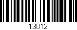 Código de barras (EAN, GTIN, SKU, ISBN): '13012'
