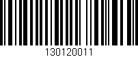 Código de barras (EAN, GTIN, SKU, ISBN): '130120011'