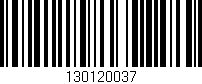 Código de barras (EAN, GTIN, SKU, ISBN): '130120037'