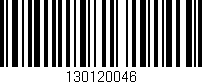 Código de barras (EAN, GTIN, SKU, ISBN): '130120046'