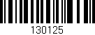 Código de barras (EAN, GTIN, SKU, ISBN): '130125'