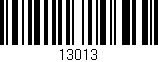 Código de barras (EAN, GTIN, SKU, ISBN): '13013'